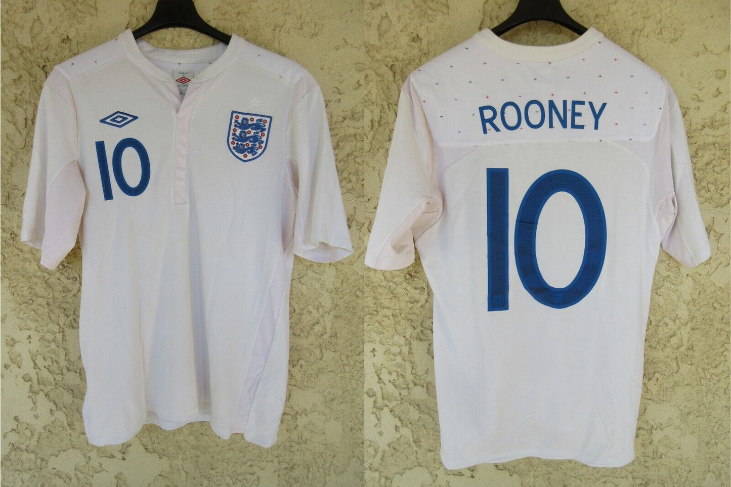 Maillot rétro  Angleterre ROONEY  10 Vintage 2011